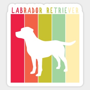 Retro Vintage Labrador Sticker